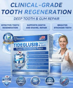 𝐆𝐥𝐢𝐦𝐦𝐞𝐫𝐥𝐲® 𝐓𝐢𝐝𝐞𝐠𝐥𝐮𝐬𝐢𝐛 𝐓𝐨𝐨𝐭𝐡 & 𝐆𝐮𝐦 𝐑𝐞𝐩𝐚𝐢𝐫 𝐌𝐢𝐜𝐫𝐨𝐧𝐞𝐞𝐝𝐥𝐞 𝐏𝐚𝐭𝐜𝐡