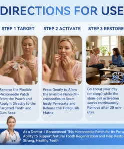 𝐆𝐥𝐢𝐦𝐦𝐞𝐫𝐥𝐲® 𝐓𝐢𝐝𝐞𝐠𝐥𝐮𝐬𝐢𝐛 𝐓𝐨𝐨𝐭𝐡 & 𝐆𝐮𝐦 𝐑𝐞𝐩𝐚𝐢𝐫 𝐌𝐢𝐜𝐫𝐨𝐧𝐞𝐞𝐝𝐥𝐞 𝐏𝐚𝐭𝐜𝐡