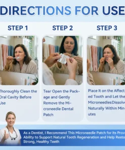 Glimmerly® Tooth & Gum Repair Clinical-Grade Microneedle Patches